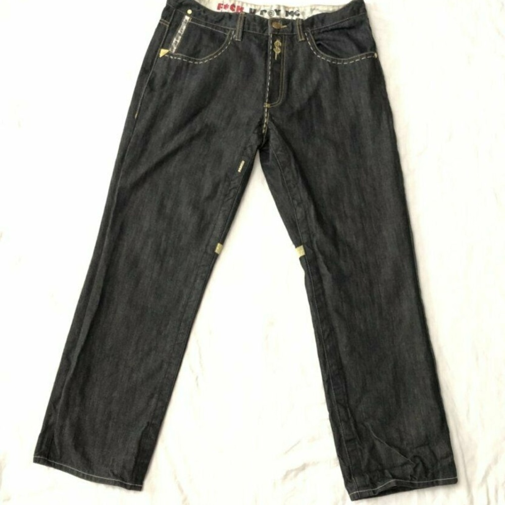 Men’s Parish Jeans Money Bags Pay Me Size 36 Waist